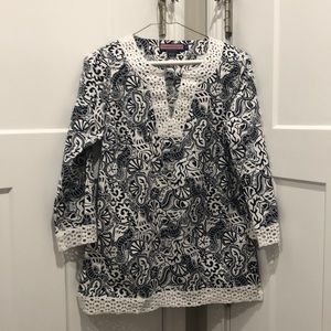 Vineyard Vines Navy/White Tunic